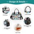 thumbnail image 3 of Panda Cup Rainbow Leaf Lunch Bag Insulated Lunch Box Leakproof Reusable Cooler Tote Adjustable Shoulder Strap for Men Women 9L, 3 of 6