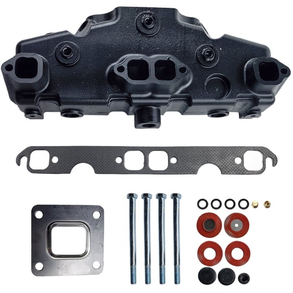 Panlongic Marine Dry Joint Exhaust Manifold For MerCruiser 2002 And Newer 5.0 5.7 6.2 V8