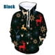 thumbnail image 2 of Sudadera con capucha con estampado de copos de nieve y renos de Feliz Navidad para hombres y mujeres, sudadera con capucha holgada de gran tamaño con estampado 3D para hombres, 2 of 5