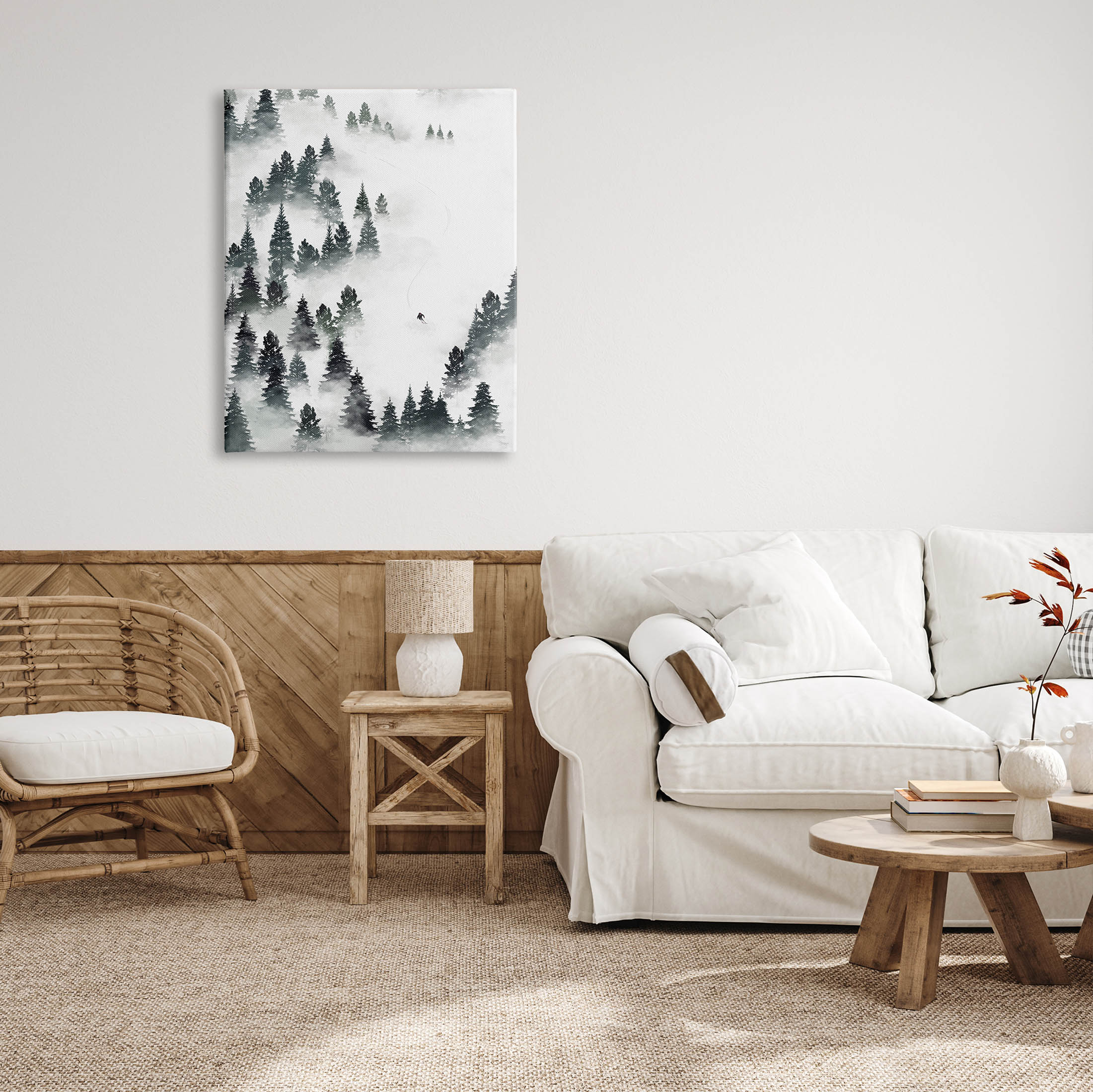 Stupell Industries Winter Ski Slopes Mountain Graphic Art Gallery Wrapped Canvas Print Wall Art, Design by Ziwei Li