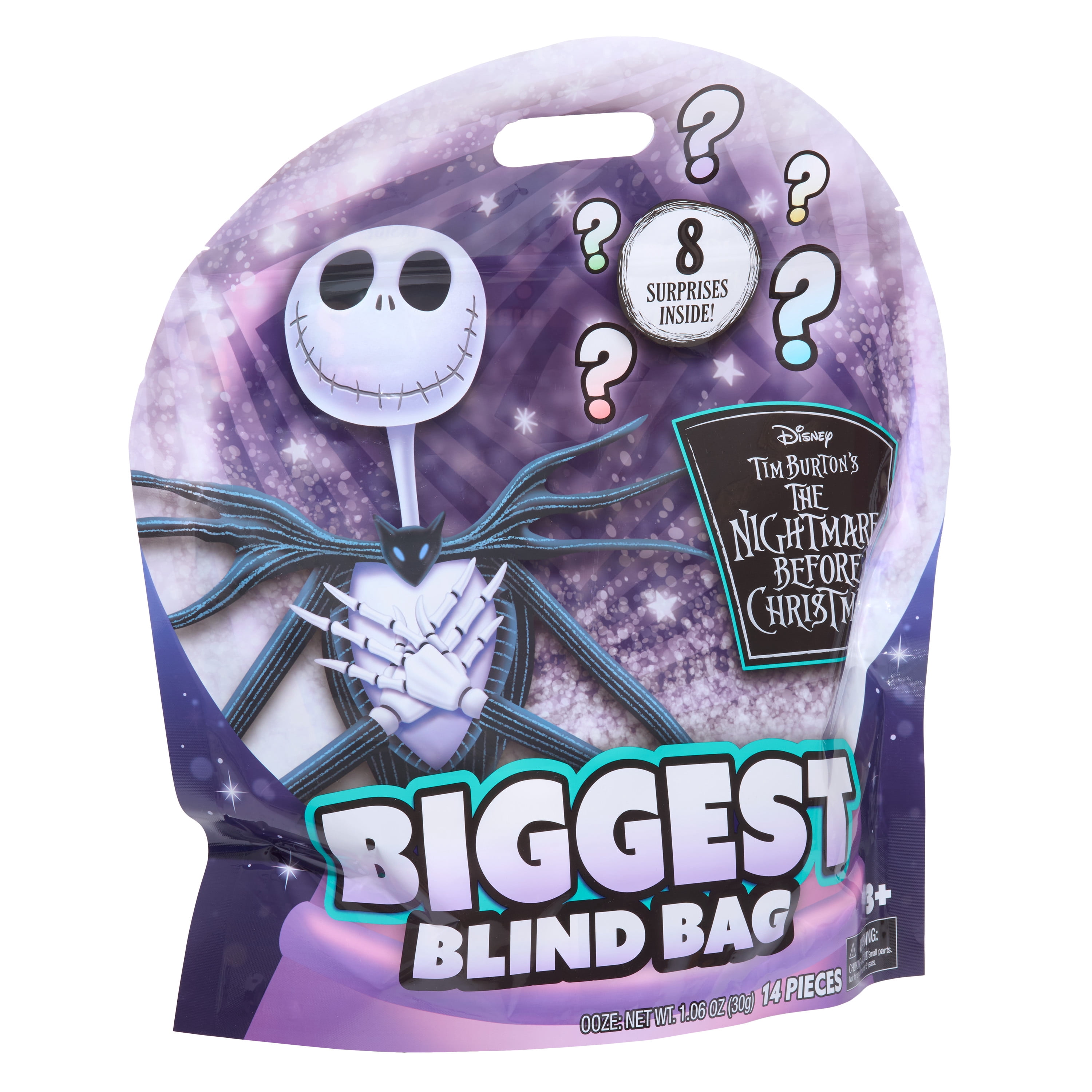 Disney Tim Burton's The Nightmare Before Christmas Biggest Blind Bag with 8 Surprises for Kids Ages 3 and Up