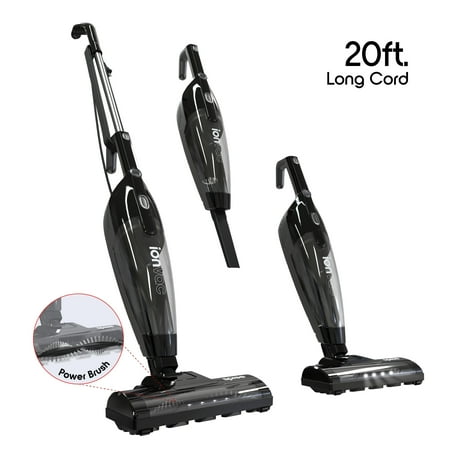 Ionvac Spree 3-in-1 Vacuum Cleaner, Multi-Surface Vacuum Lightweight Upright/Handheld with Carpet Cleaner Brush