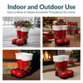 thumbnail image 5 of Sunnydaze 13 in Polyresin Santa Boots Christmas Decor Statue, 5 of 15