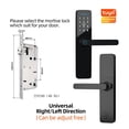 thumbnail image 2 of Door Lock, Biometric Finrprint Door Locks Smart Lock Tuya App Remote Unlocking Keyless Lock Digital Electronic Door Lock ,Easy to Install, 2 of 7