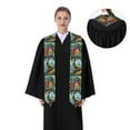 thumbnail image 4 of Logiee Whimsical Treehouse Painting Print Unisex Adult Graduation Stole Shawl 72" Long for Academic Commencements Shawl-Sharp Corner, 4 of 7