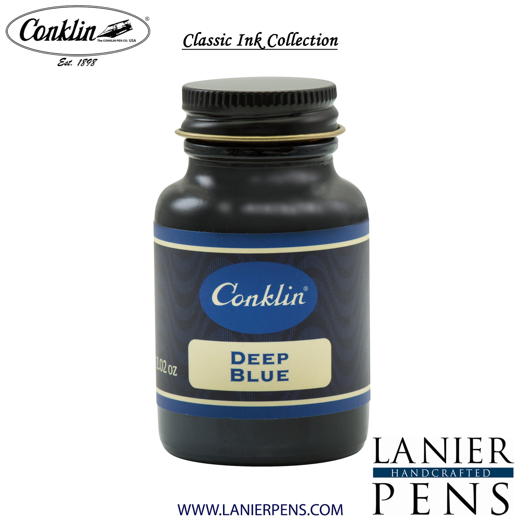 Conklin 60ml Ink Bottle - Deep Blue
