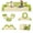 Yellow, variant on PAPROOS Kids Sofa Couch 10PCS, DIY Creative Modular Kids Play Couch, PU Leather Toddler Couch Sofa, Convertible Kid Couch with Foam for Toddlers, Infants, Kids, Pre-school, Pink