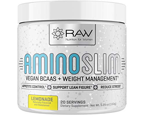 AMINO SLIM - Slimming BCAA Weight Loss Drink For Women, Vegan Amino Acids & L-Glutamine Powder for Post Workout Recovery & Thyroid Support | Appetite Suppressant, Metabolism Booster & Stress Relief