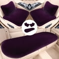 thumbnail image 1 of HOARBOEG 5 Sets Car Front Seat Cushion Soft Warm Faux Rabbit Winter Auto Seat Cover Plush Vehicle Seat Protector Pad With Non-Slip Backing Car Accessories, 1 of 5