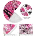 thumbnail image 2 of FMSHPON Valentine's Day Romantic Valentine's Day Kiss Xmas Christmas Tree Skirt Stand Mat for Holiday Party Decoration Indoor Outdoor 48 inches, 2 of 6