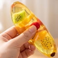 thumbnail image 7 of Banana Squishy Toy with Filling and Clear Jelly Texture, 6.3 Inches Yellow Simulated Fruit, Relaxation Toy for Kids and Adults, 7 of 7