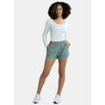 thumbnail image 2 of Athletic Works Women's and Women's Plus Piped Running Shorts, Sizes XS-4X, 2 of 5