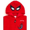 thumbnail image 4 of Marvel Avengers Spider-Man Cozy Sherpa Cosplay Hoodie Newborn to Big Kid, 4 of 5