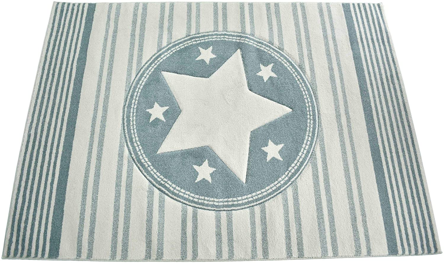 KC Cubs Boy & Girl Modern Decor Multicolor Area Rug and Carpet Collection for Kids, Toddlers and Baby Nursery, Stars & Stripes