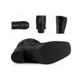 thumbnail image 2 of Unique Bargains Women's Slouch Square Toe Chunky Heels Knee High Boots Black 9.5, 2 of 6