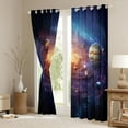 thumbnail image 3 of jejeloiu Solar System Blackout Curtains Set of 2 (52x84 Each),Cosmos Planet Window Curtains For Men Women, 3 of 6