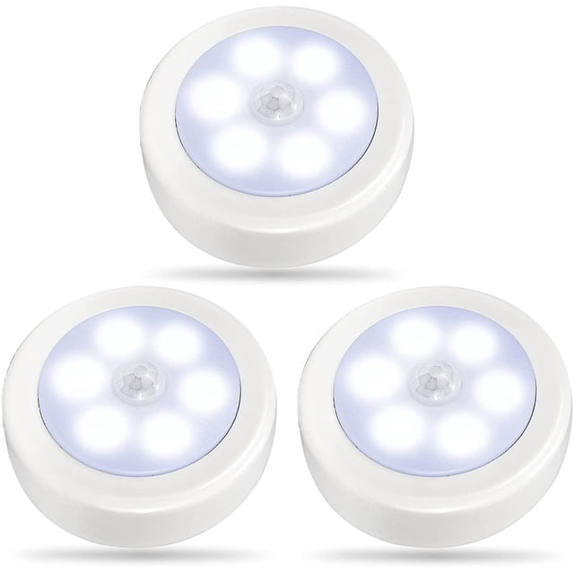 paquetes de luces con sensor de movimiento para interiores, luces LED para armario