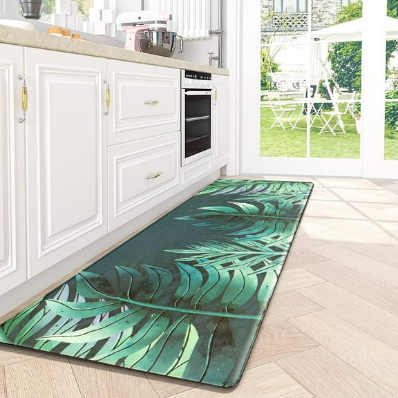 Kitchen Mat Cushioned Anti-Fatigue Kitchen Rug Waterproof Non-Slip Heavy Duty 17.7x47inch