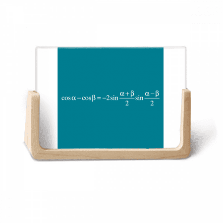 Mathematical Formula Expressing Cosine Computation Photo Wooden Photo Frame Tabletop Display
