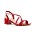 thumbnail image 1 of Sandalia Abierta Para Dama Tiras Charol Rojo Con Broche rojo 25.5, 1 of 7