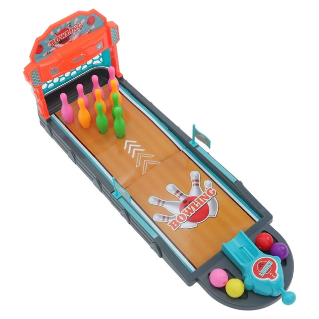 GAXIRE Childrens Bowling 1 Set Tabletop Game Set Certified for Indoor Fun