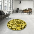 thumbnail image 3 of Ahgly Company Indoor Rectangle Patterned Bright Gold Yellow Area Rugs, 8' x 12', 3 of 6