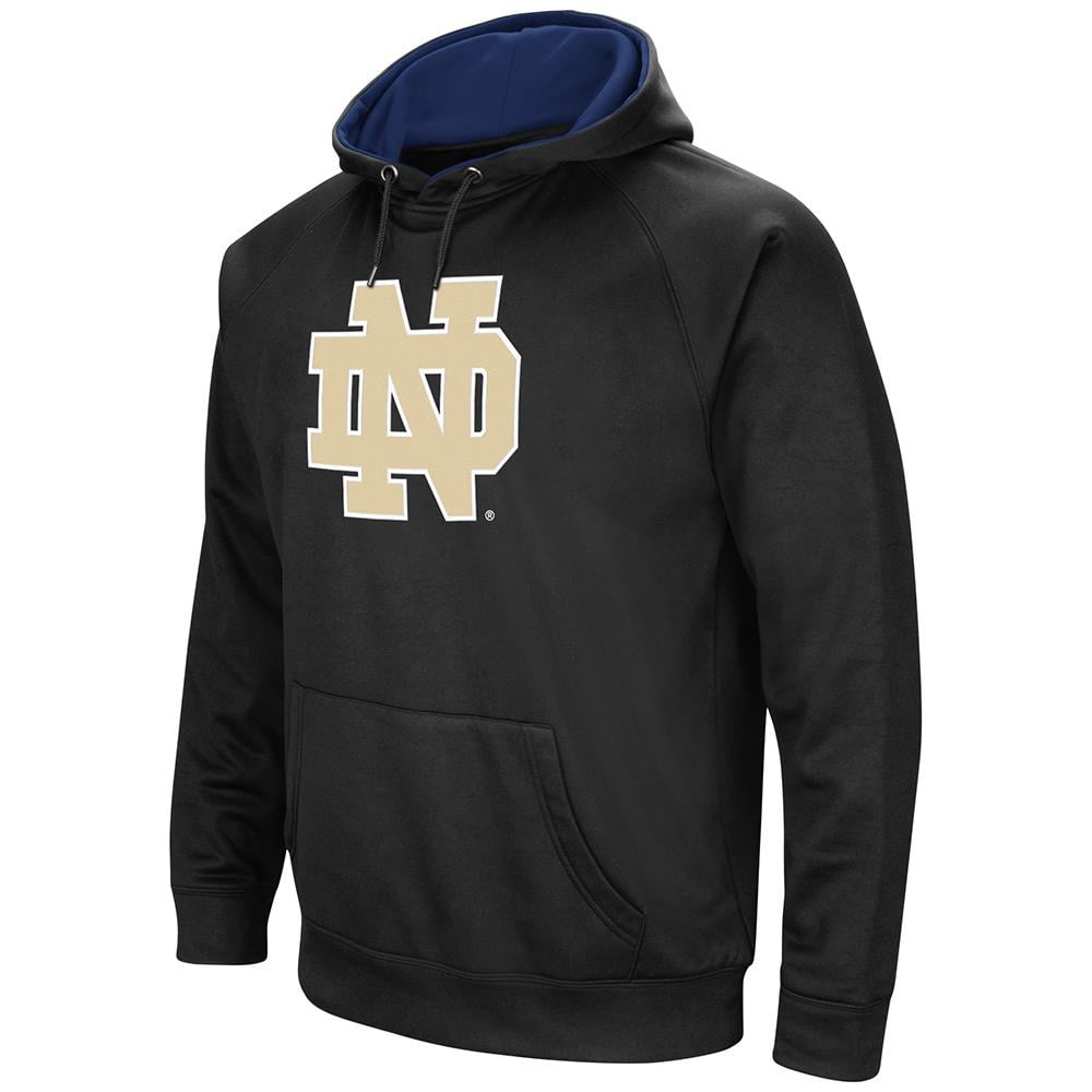 Mens NCAA Notre Dame Fighting Irish Black Pull-over Hoodie by Colosseum