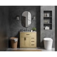 thumbnail image 4 of Elegant Kitchen and Bath Alden 36 Inch Single Bathroom Vanity In Honey Brown, 4 of 10