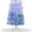 White and blue, variant on 7.5ft Pre-lit Snow Flocked Pencil Christmas Tree Fir Hinged Slim Corner Xmas Tree Holiday Decoration with 250 Incandescent Warm White Lights & 814 Snow Branch Tips, Pink Gradien