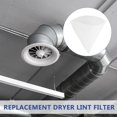 thumbnail image 5 of KALLORY 10Pcs Universal Cloth Dryer Exhaust Filters White Conical Exhaust Valve Filter for Vent, 5 of 5