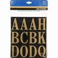 thumbnail image 2 of Hillman Group 842268 2 in. Black & Gold Glossy Mylar Square Cut Self Adhesive Letters, 2 of 2