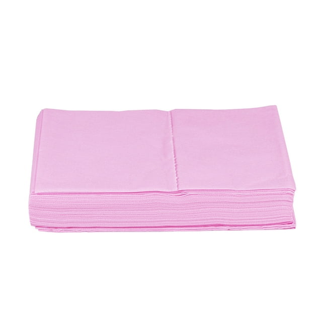 10 Pcs Drap Jetable Housse de Lit Non Tissée Imperméable Drap de Beauté Drap Épaissi Bleu (Rose)