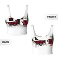 thumbnail image 5 of Lsque Vintage Buffalo Plaid Christmas Camper Printed Women'S Sports Bra, Compression, Moisture Wicking, High-Impact Sports Bra For Women,Supportive sports bra-Medium, 5 of 9