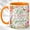 Orange, variant on Garden Coffee Mug, Life Is Better in the Garden Cup, Floral Gardening Gift for Women, Butterfly Flower Lover Design, Ceramic 11 Oz Mug