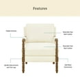 thumbnail image 3 of Pioneer Woman Harper Spindle Accent Chair, Antique White Fabric Upholstery, 3 of 12