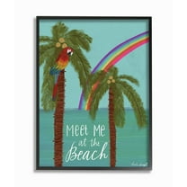 The Stupell Home Decor Collection Meet Me At The Beach Framed Wall Art