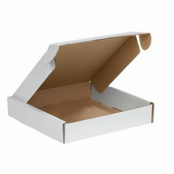 Ucanpack Heavy Duty Boxes For Moving Large Deluxe Mailer Box White (Kraft Inside), 13 x 13 x 3" - 50 Pcs