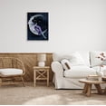 thumbnail image 2 of Stupell Industries Moon Witch Starry Night Sky Painting Gray Framed Art Print Wall Art, Design by Grace Popp, 2 of 7