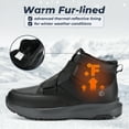 thumbnail image 4 of FitVille Men's Wide Width Slip On Winter Snow Boots Warm Lined Waterproof Winter Boots For Men, 4 of 7