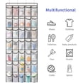 thumbnail image 6 of 35 Pockets Over the Door Shoe Organizer, Hanging Shoe Organizer for Door with 35 Mesh Pockets Large Capacity Shoe Hanging Storage Bag with 4 Metal Hooks (White-1Pack), 6 of 7