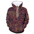 thumbnail image 2 of Sudadera con capucha con estampado 3D de circuitos para hombres y mujeres, sudaderas con cuello redondo geométricas, jersey de manga larga para otoño, abrigo de calle, 2 of 5