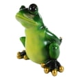 thumbnail image 3 of Ebros Rainforest Green Frog Grog Toad Piggybacking Wine Holder Caddy Figurine, 3 of 8