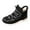 Black, variant on Womens Mens Snow Boots Winter Warm Lined Anti- Ankle Booties Cozy Feet Wide Toe Shoes Indoor and Outdoor Fuzzy House Slippers