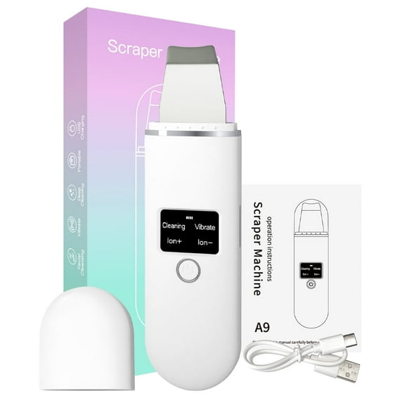 Scraper Machine, Blackhead Remover Pore Cleaner, Face Scrubber with 4 Modes & 4 Gears, Deep Cleansing Skin Care Tool,Back to School & Travel, Face Black Head Remover Tool