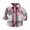 Pink#3, variant on IVEYRTF Children Boys Girls Classic Flannel Button Shirt Jacket Plaid Long Sleeve Lapel Shacket Soft Fall Tops for Kids 1-9 Years(Pink#3,8 Years)