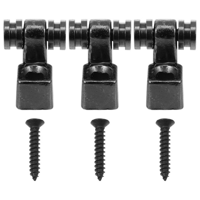 KAKOWELY guitar strings retainer 1 Set Electric Guitar String Retainers Metal Press Handle Buckles Guitar String Guides0.51"X0.51"X0.39"