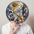 thumbnail image 6 of Yayeee Wall Clock Battery Operated 11.9" Silent Quartz Non-Ticking for Living Room Decor, Purple Flowers, 6 of 8