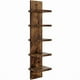 thumbnail image 1 of Estantería de pared de madera de 5 niveles, diseño vertical, robusta y multiusos para Marrón, 1 of 9