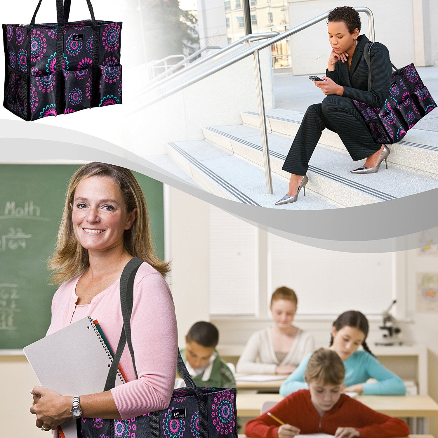 Deluxe zip top organizing utility tote sales