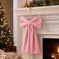 thumbnail image 5 of Christmas Decorations Velvet Bow Ornament Handmade Soft Hanging Bow With Rope For Tree Wreath Garland Wall Door Decor, 5 of 7